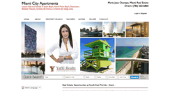 Desktop Screenshot of miamicityapartments.com