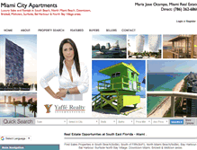 Tablet Screenshot of miamicityapartments.com